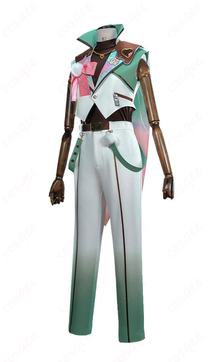 左側ディテール：腰飾りの固定方式と生地切替のライン