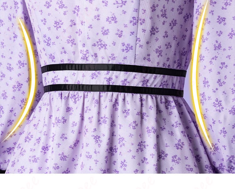 フェルン衣装のウエスト周りディテール（切替とラインの見え方）