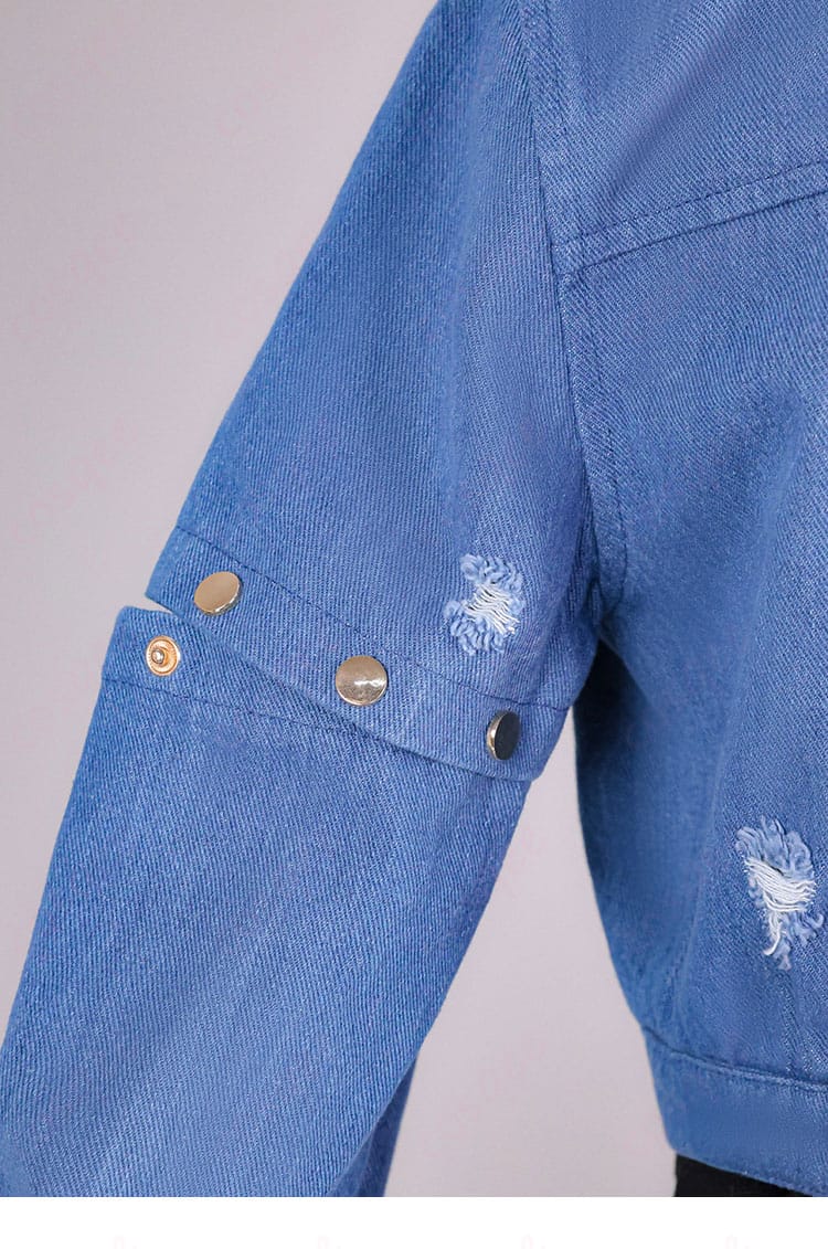 袖とボタンの近接ディテールと質感表現