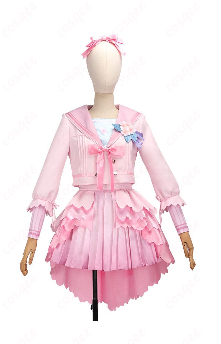 花海咲季 桜フォトグラフ コスプレ衣装の正面全体カット