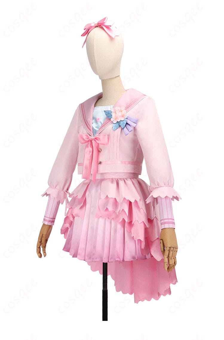 花海咲季 桜フォトグラフ コスチュームの左側面シルエット