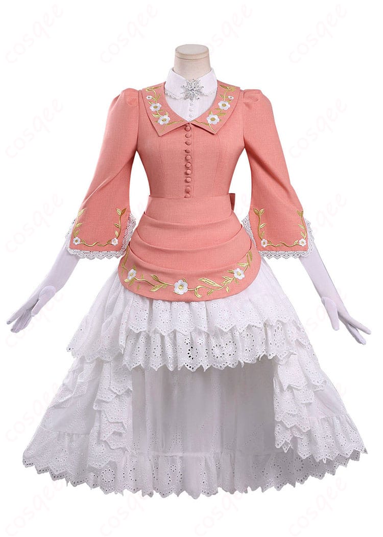 第五人格 バーメイド 戦慄の逆旅 コスプレ衣装の正面全体像（コートとワンピース着用）