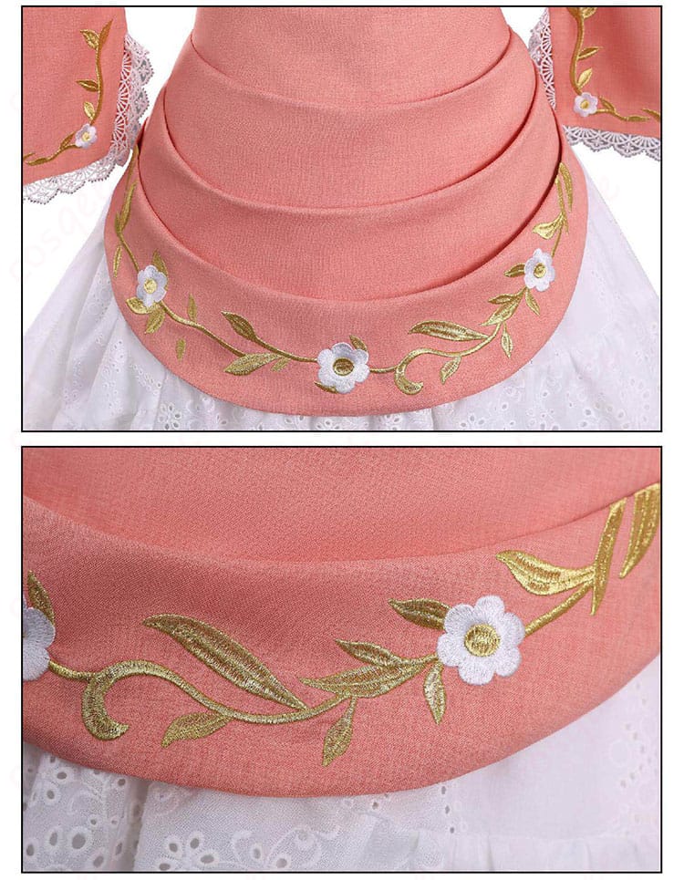 背面コートの切り替えと装飾パーツのディテール