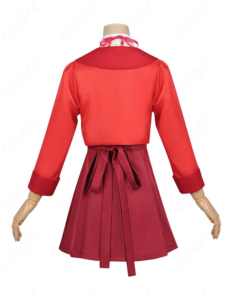 小林みくる私服コスプレ衣装の背面全体（コートの落ち感）