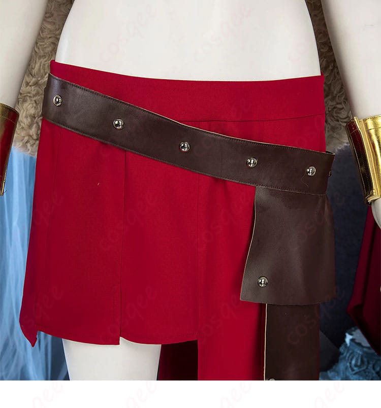 スカート装飾ディテール（裾ラインと意匠パーツ）