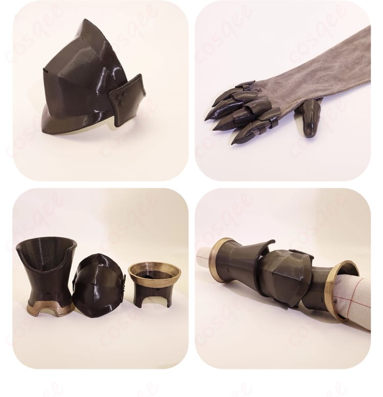 アーマー風装飾パーツの近接写真（質感と立体造形。手鎧は別売り）