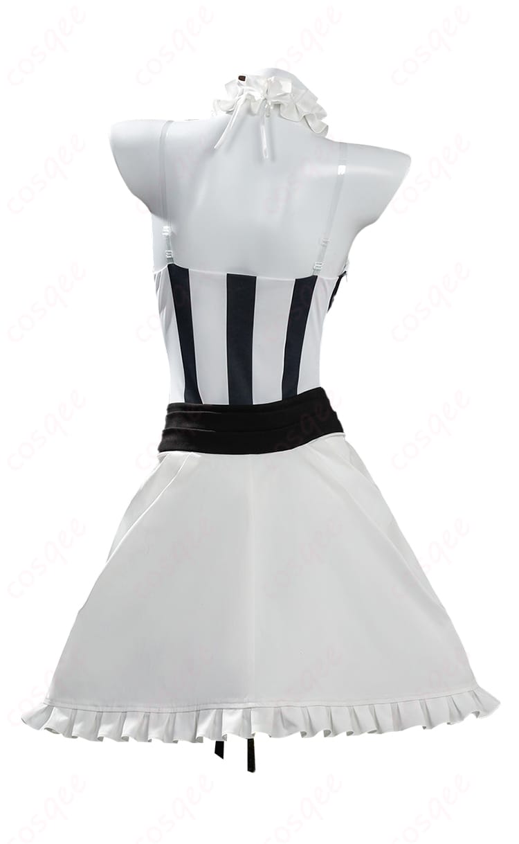 フランチェスカ衣装のレオタードとオーバースカートの背面ディテール