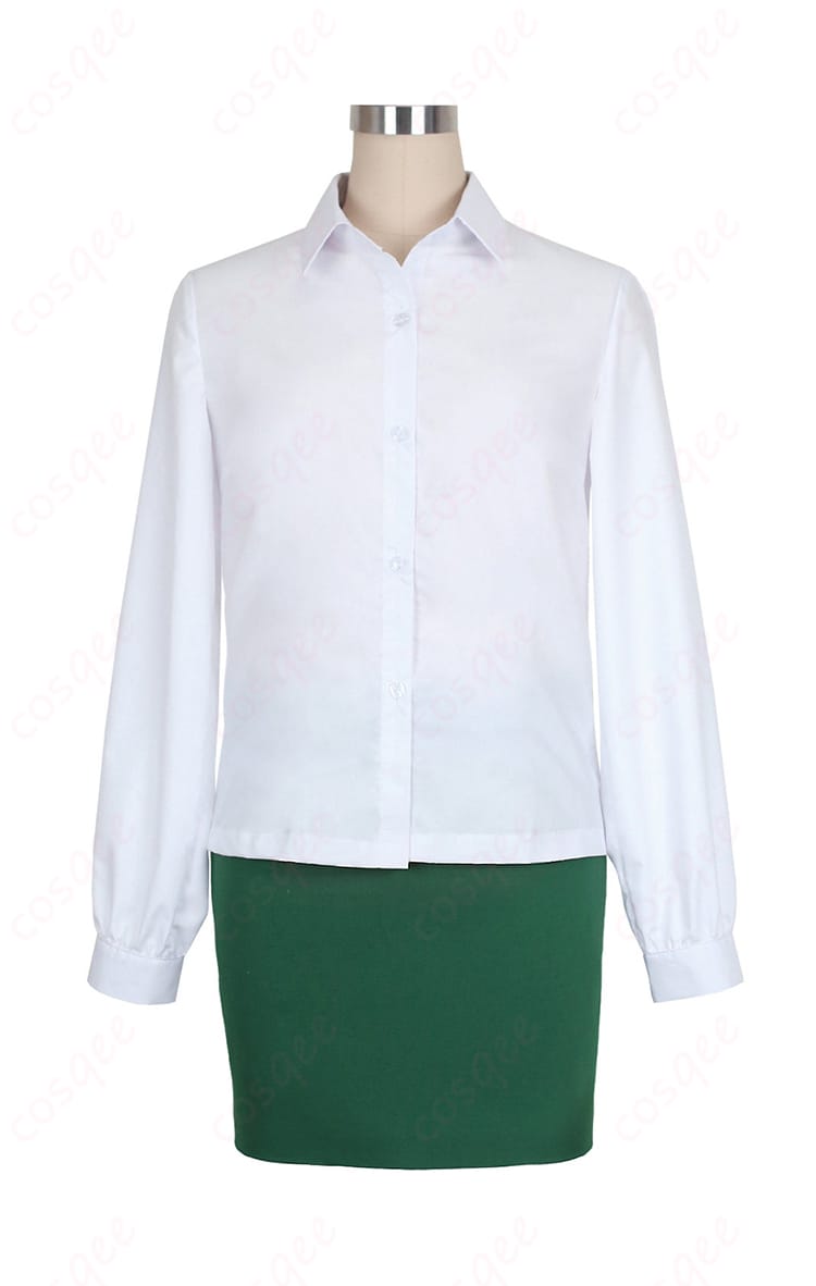 大倉メグミ 制服コスプレ用 白シャツの正面デザイン