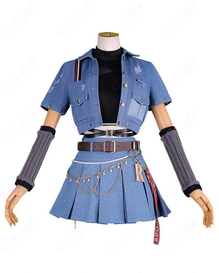 一条莉々華 Flashpoint衣装のコート・トップス・スカート正面