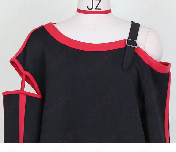 西園寺ユナ コスプレ パーカー 襟元装飾とネックラインのディテール