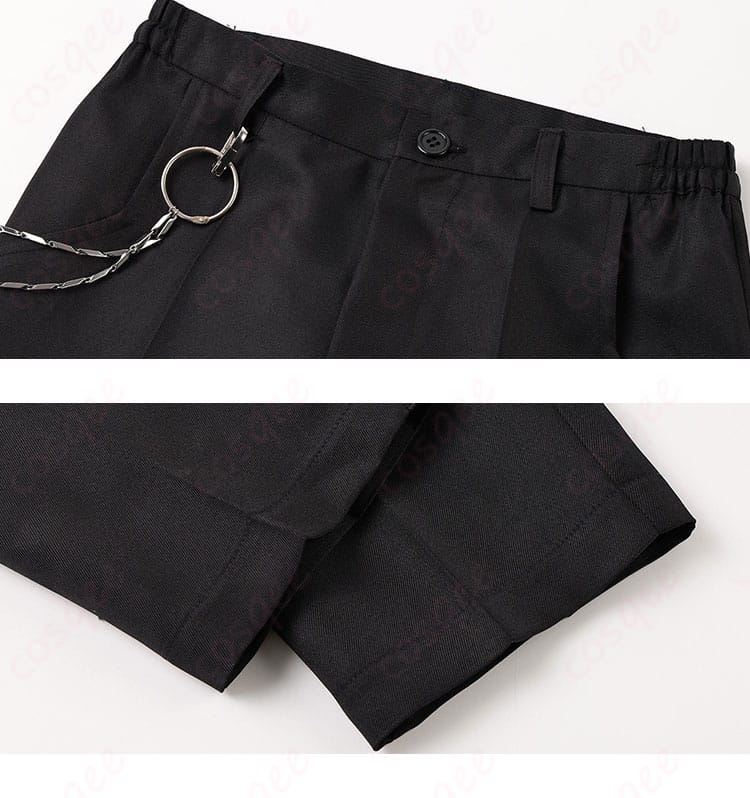 ズボンの装飾ディテールとラインの見え方