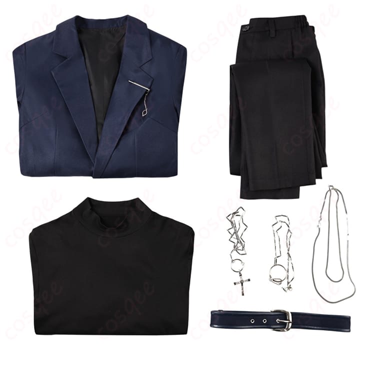 コート・インナー・ズボン・ベルト・ネックレス・腰チェーンのセット内容一覧