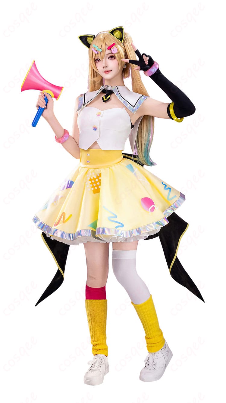 仲町あられ 夢限大みゅーたいぷ衣装 トップス・スカートの正面全体