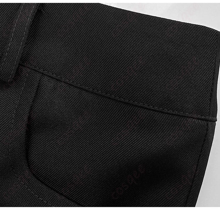 ズボンのポケット形状と縫製・ステッチの詳細