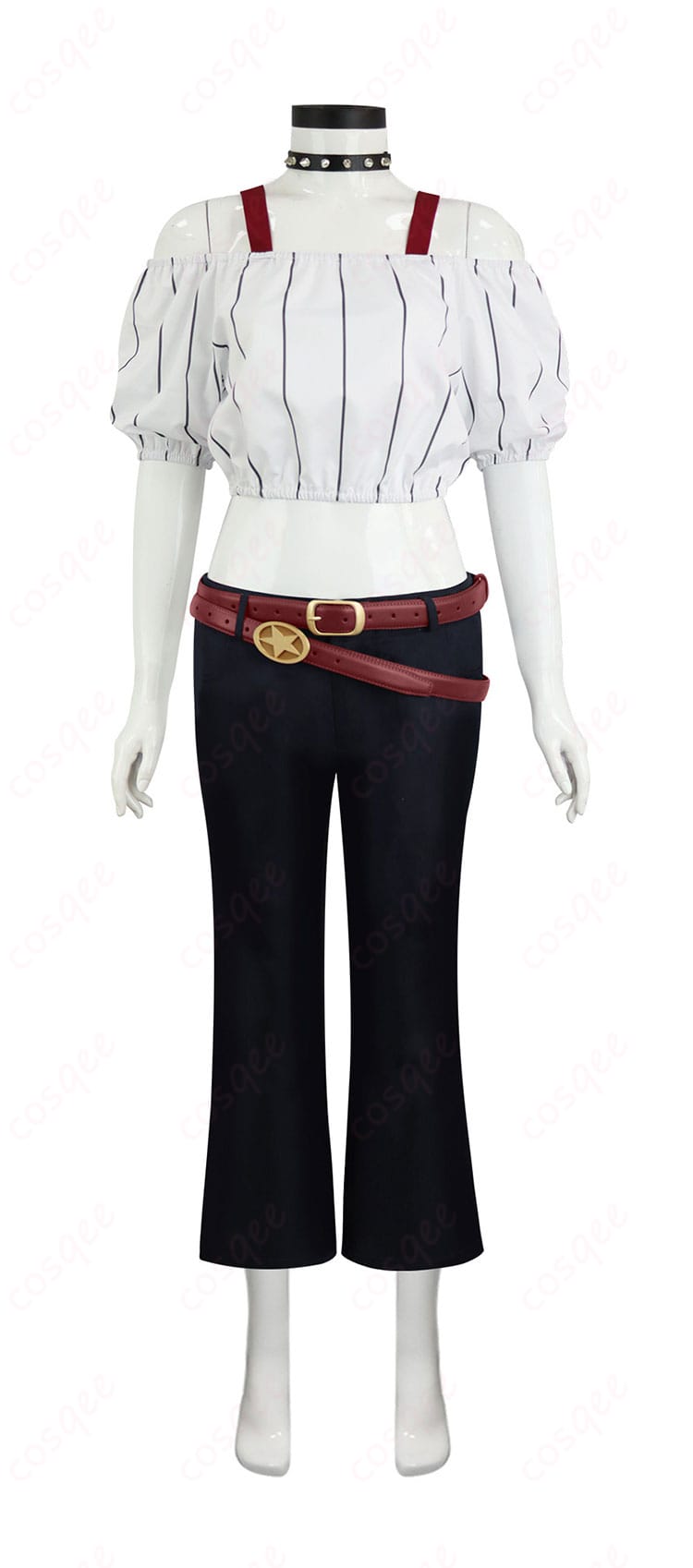 星綺羅羅 私服コスチュームの正面全身画像（トップス・ズボン・星モチーフ）