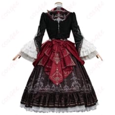 恋と深空 主人公「魂を約す赤月」コスプレ｜高発色×立体シルエットで映えるゴシック衣装 - 3枚目の画像（サムネイル）