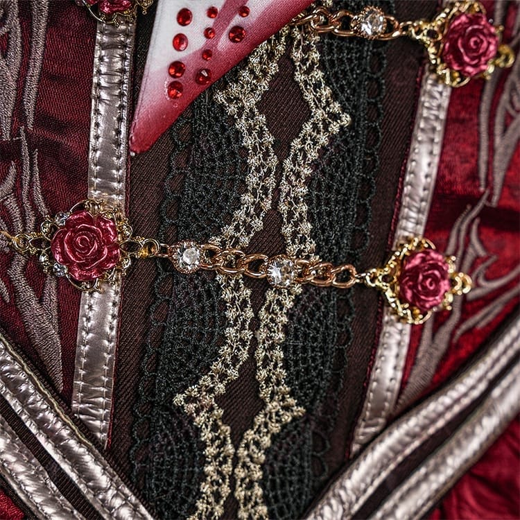 恋と深空 主人公「魂を約す赤月」コスプレ｜高発色×立体シルエットで映えるゴシック衣装 - 5枚目の画像