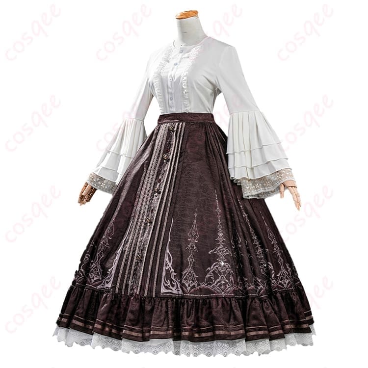 恋と深空 主人公「魂を約す赤月」コスプレ｜高発色×立体シルエットで映えるゴシック衣装 - 4枚目の画像