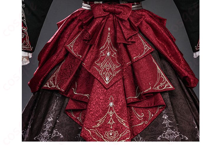 コルセット風ウエストベルトの金具と意匠の詳細