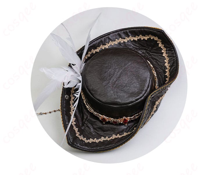 帽子のリボンと装飾パーツのディテールアップ