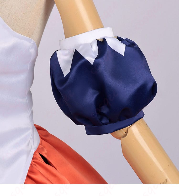 パフスリーブの装飾ディテール（ギャザーと縁取り）