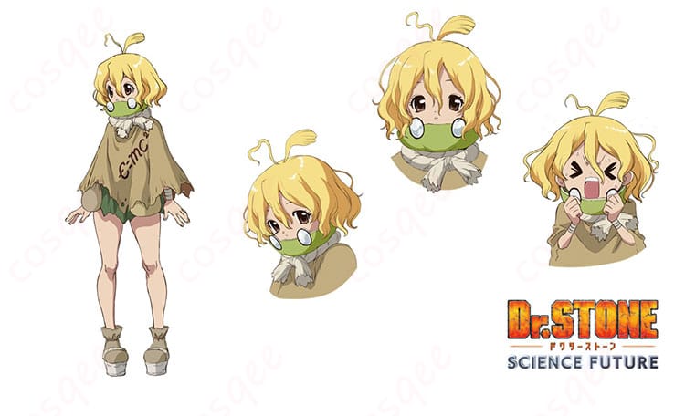 ドクターストーン スイカ 7年後衣装を着用した全身イメージ。爽やかで上品なシルエットが分かるキャラクターコスプレ写真。