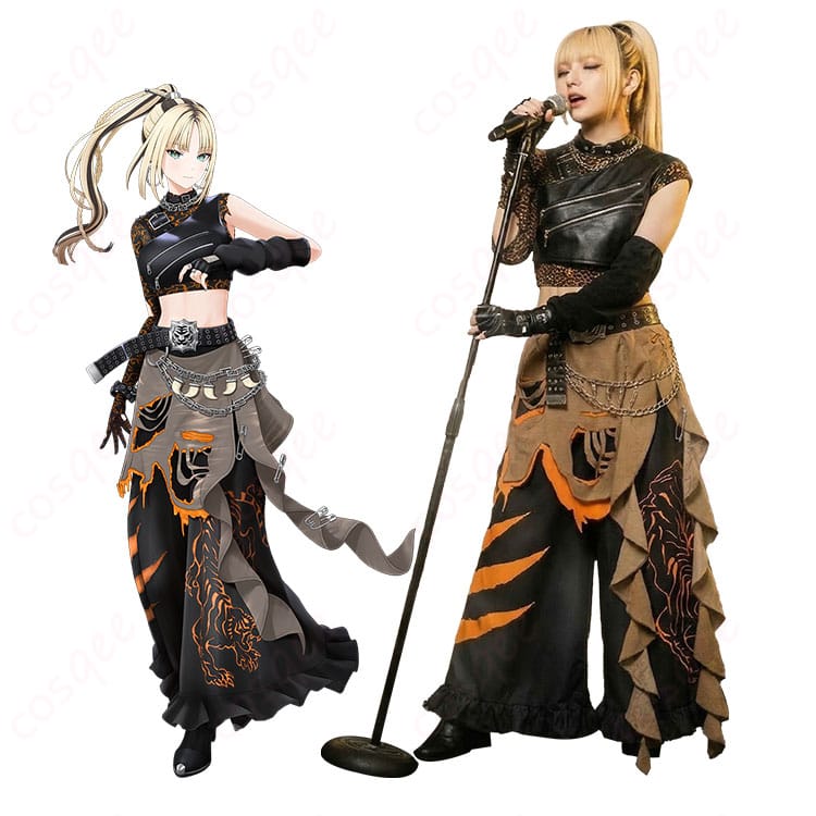 ホロライブ系VTuber ステージ衣装のキャラクター着用イメージ