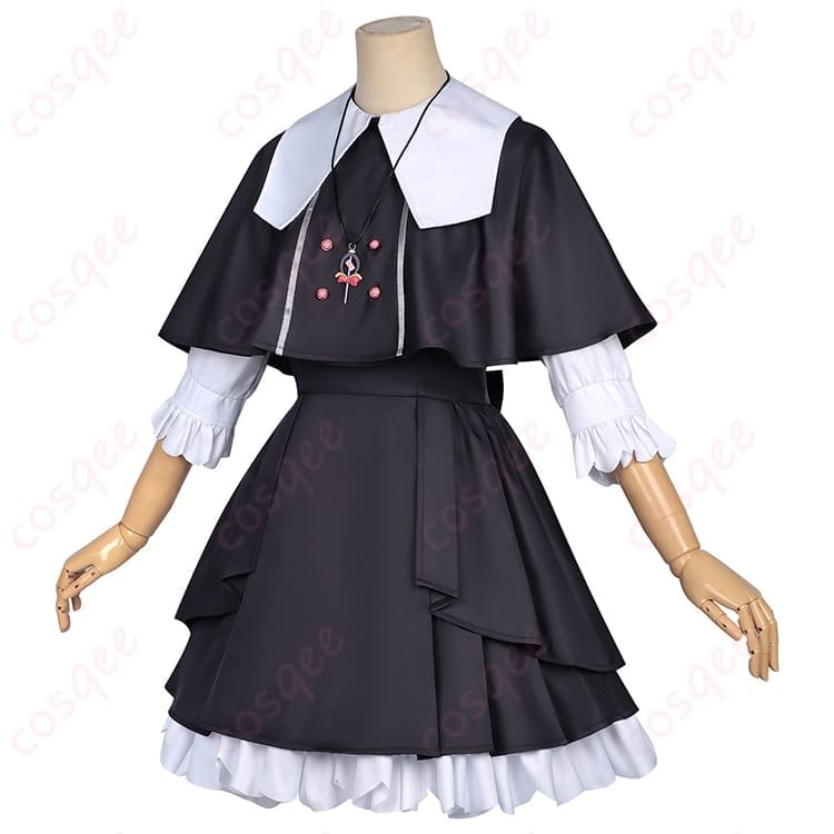 名探偵プリキュア！森亜るるか 私服ワンピース コスプレ｜軽やかで高再現のケープ付きフルセット - 2枚目の画像