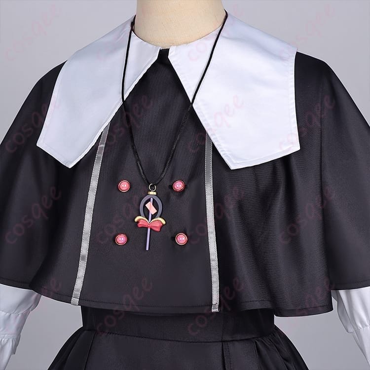 名探偵プリキュア！森亜るるか 私服ワンピース コスプレ｜軽やかで高再現のケープ付きフルセット - 4枚目の画像