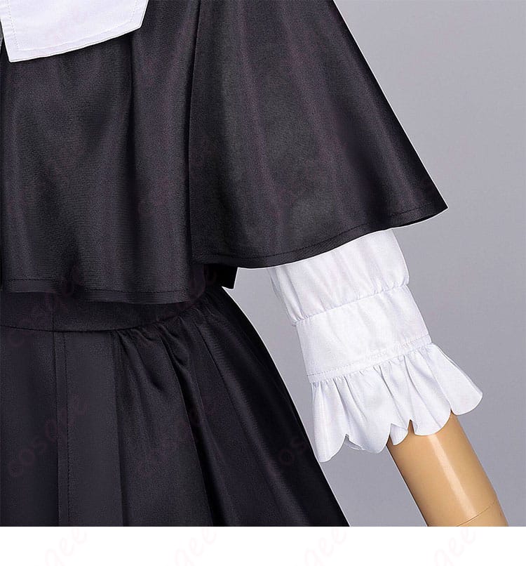 森亜るるか 私服ワンピース 袖口装飾のアップ