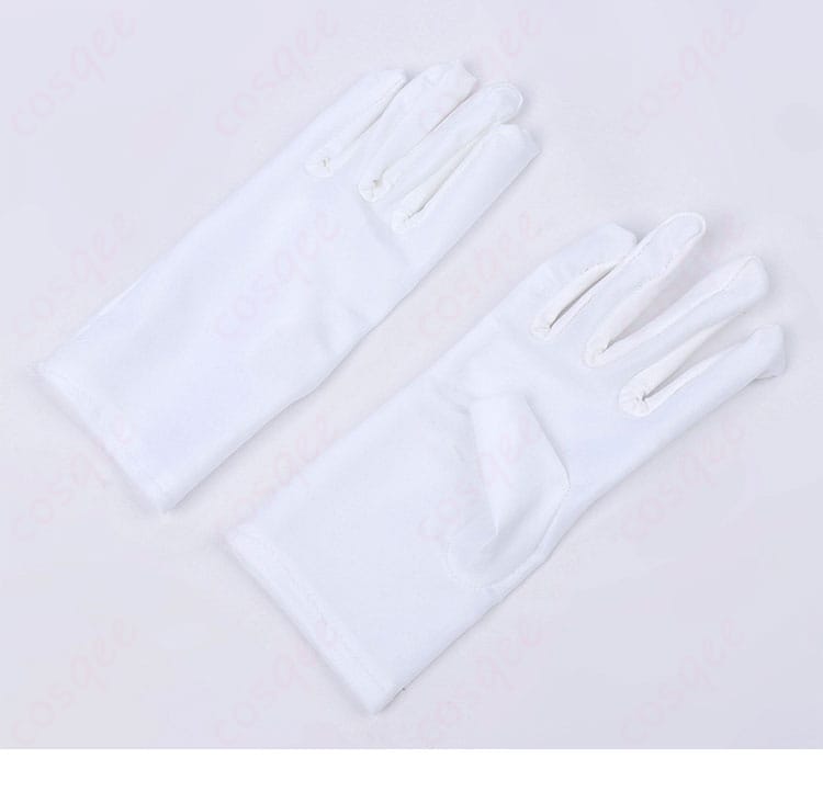 手袋の生地感と装飾の近接ディテール