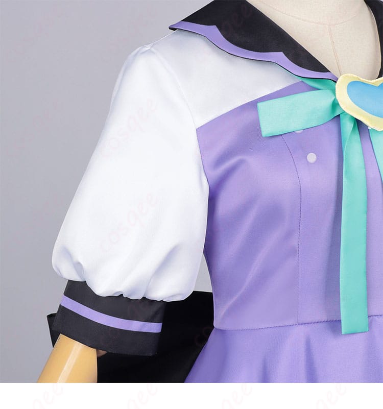 肩から袖口にかけての装飾・パイピング・生地質感の詳細