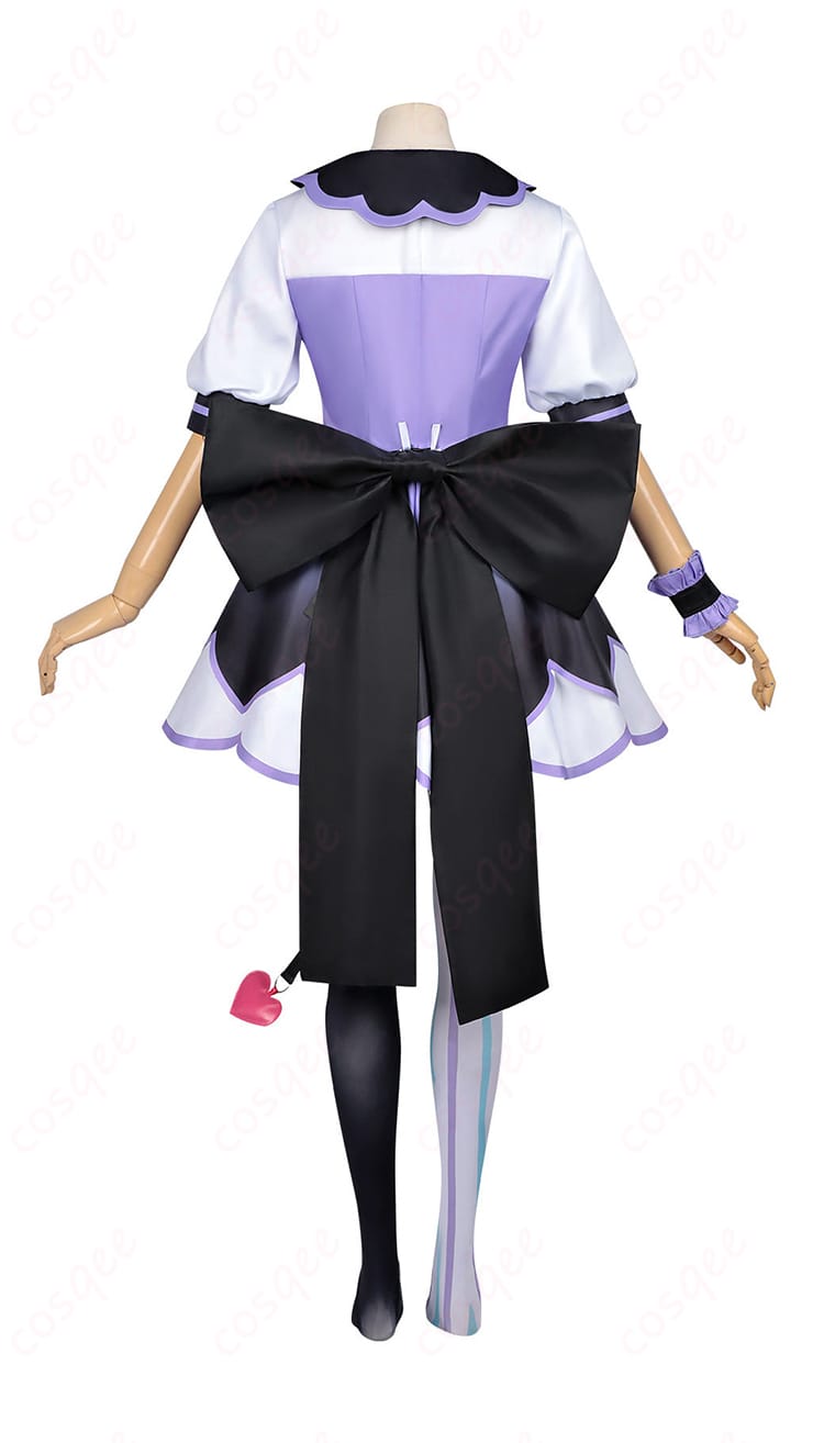 てんしちゃん衣装の背面ファスナーと大型リボンの全体像