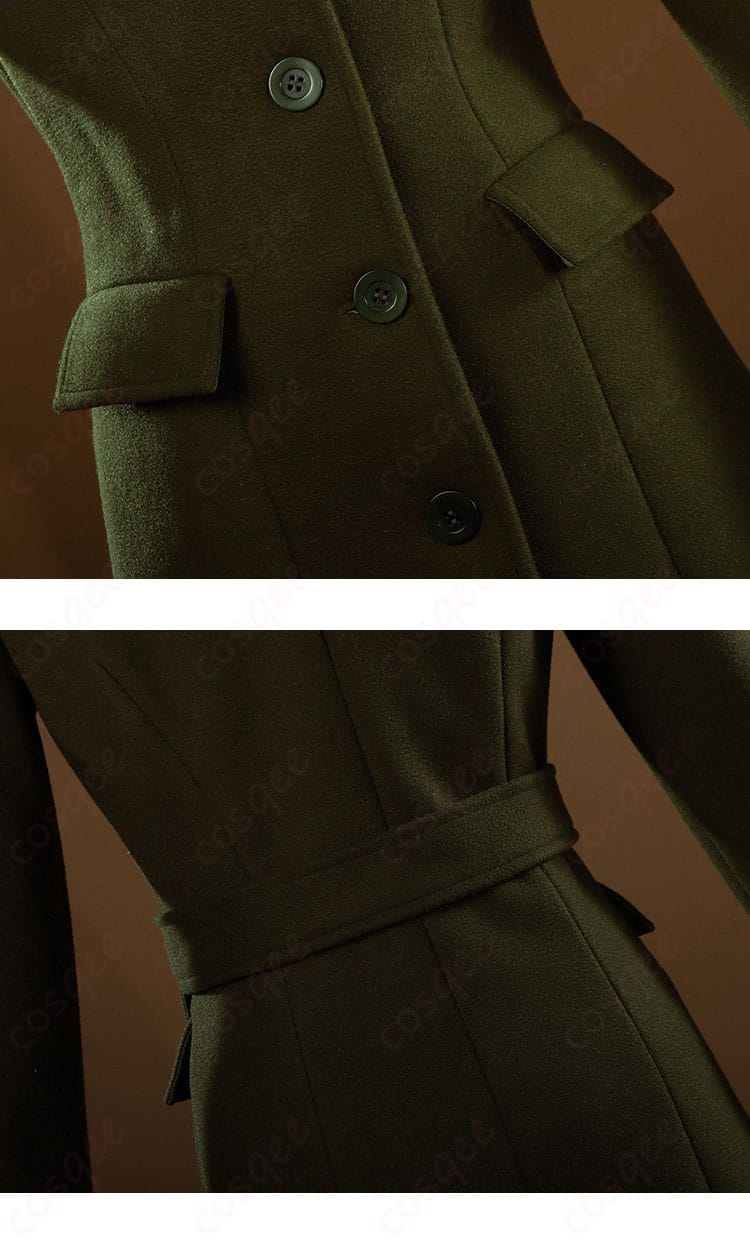 昆虫学者 初期衣装コスプレ ウエスト装飾とドレープの質感