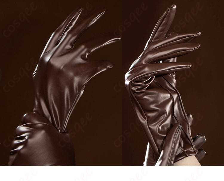 昆虫学者 初期衣装コスプレ 手袋の素材感と仕立ての詳細