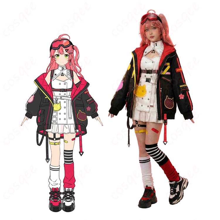 さくらみこ 生誕祭2026新衣装コスプレ一式のキャラクタービジュアルと衣装イメージ