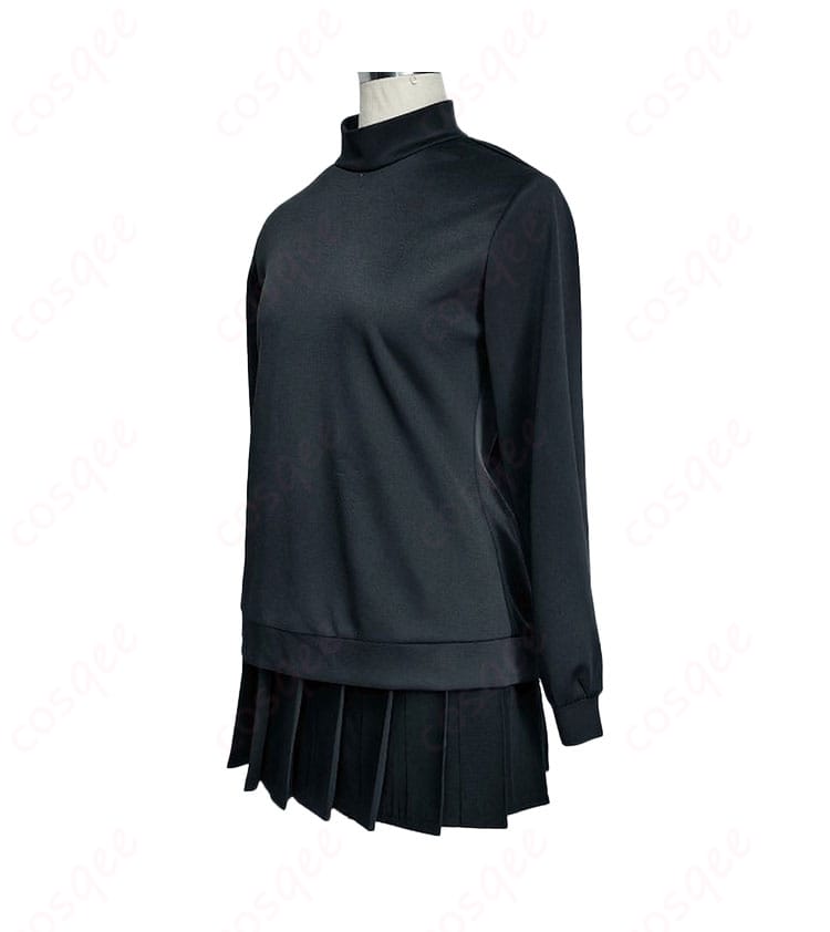 立木マイア コスプレ衣装の長袖とスカート全体側面ディテール