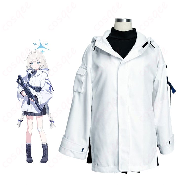 ブルーアーカイブ 立木マイアのコスプレ衣装を着用したキャラクターイメージとセット全体