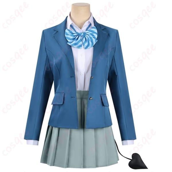 高潔カナン 学園制服コスプレ【尻尾付き】上品シルエットで長時間も快適、撮影・イベントに最適