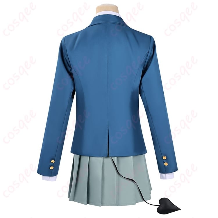 高潔カナン 学園制服コスプレ【尻尾付き】上品シルエットで長時間も快適、撮影・イベントに最適 - 3枚目の画像