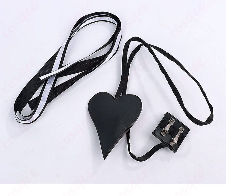 付属アクセサリー一式（リボン、ヘアゴム、尻尾）の内容と質感を示した画像