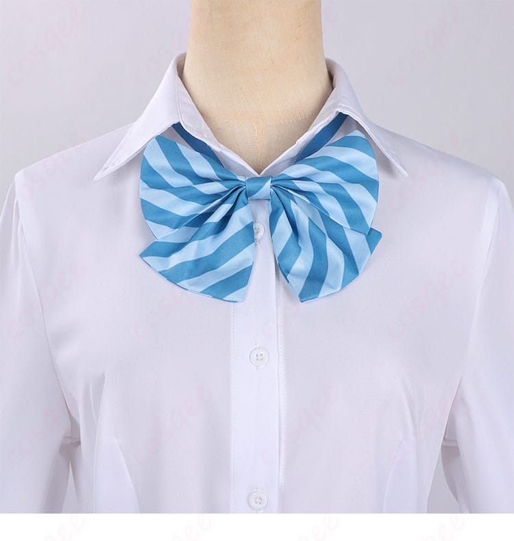 蝶結びリボンの装飾ディテール。結び目の立体感と発色が分かるアップ