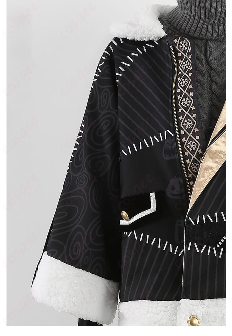 肩から袖にかけての装飾ラインとエポレット風意匠