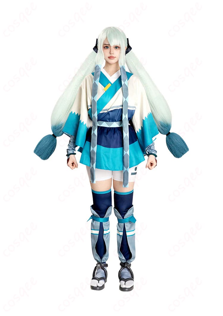 初音ミク はがねタイプ コスプレ衣装の正面フルコーデ