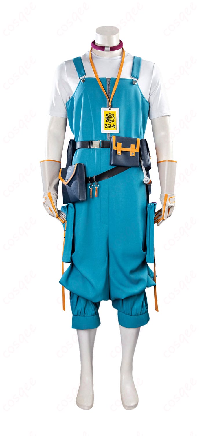 トップスとフロント装飾のディテール（名札・金具・縫製）