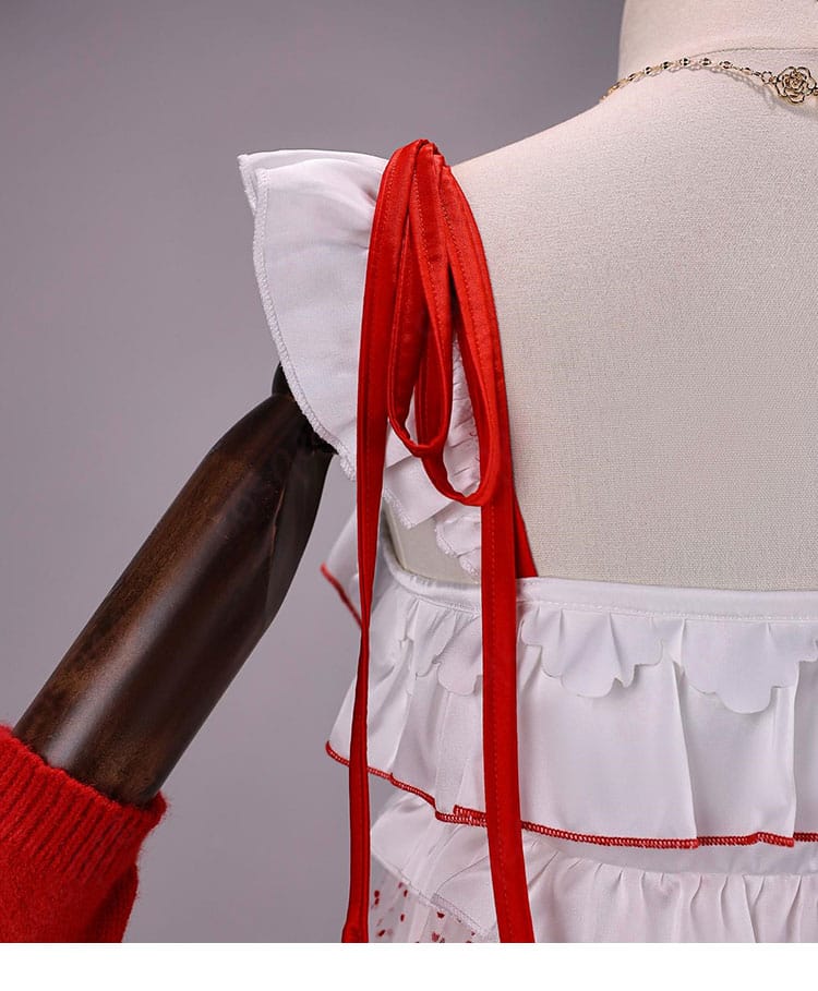 衣装の系帯・リボン装飾ディテール(固定方法の近接)