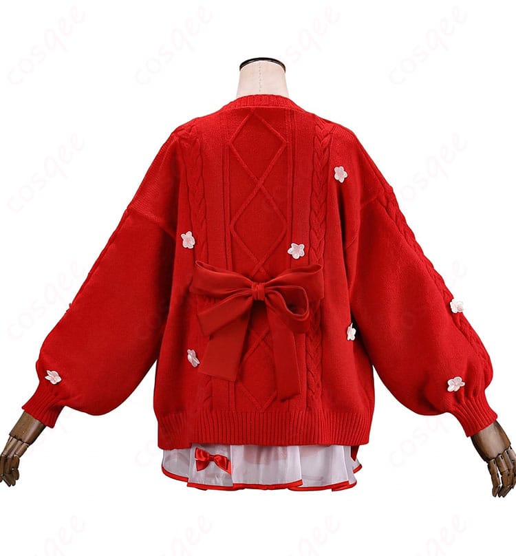 さくらみこ クリスマス衣装の背面全体カット(背部リボンの配置)