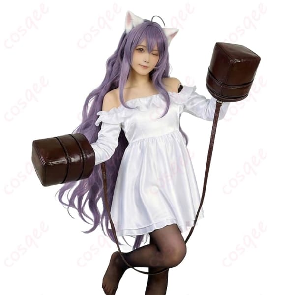 ブラウンダスト2 ルー 白い猫 コスプレ衣装セット｜通気性良好で長時間も快適、写真映えシルエット