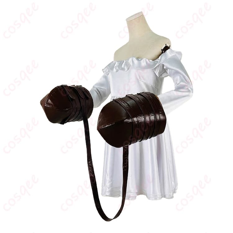 ブラウンダスト2 ルー 白い猫 コスプレ衣装セット｜通気性良好で長時間も快適、写真映えシルエット - 2枚目の画像