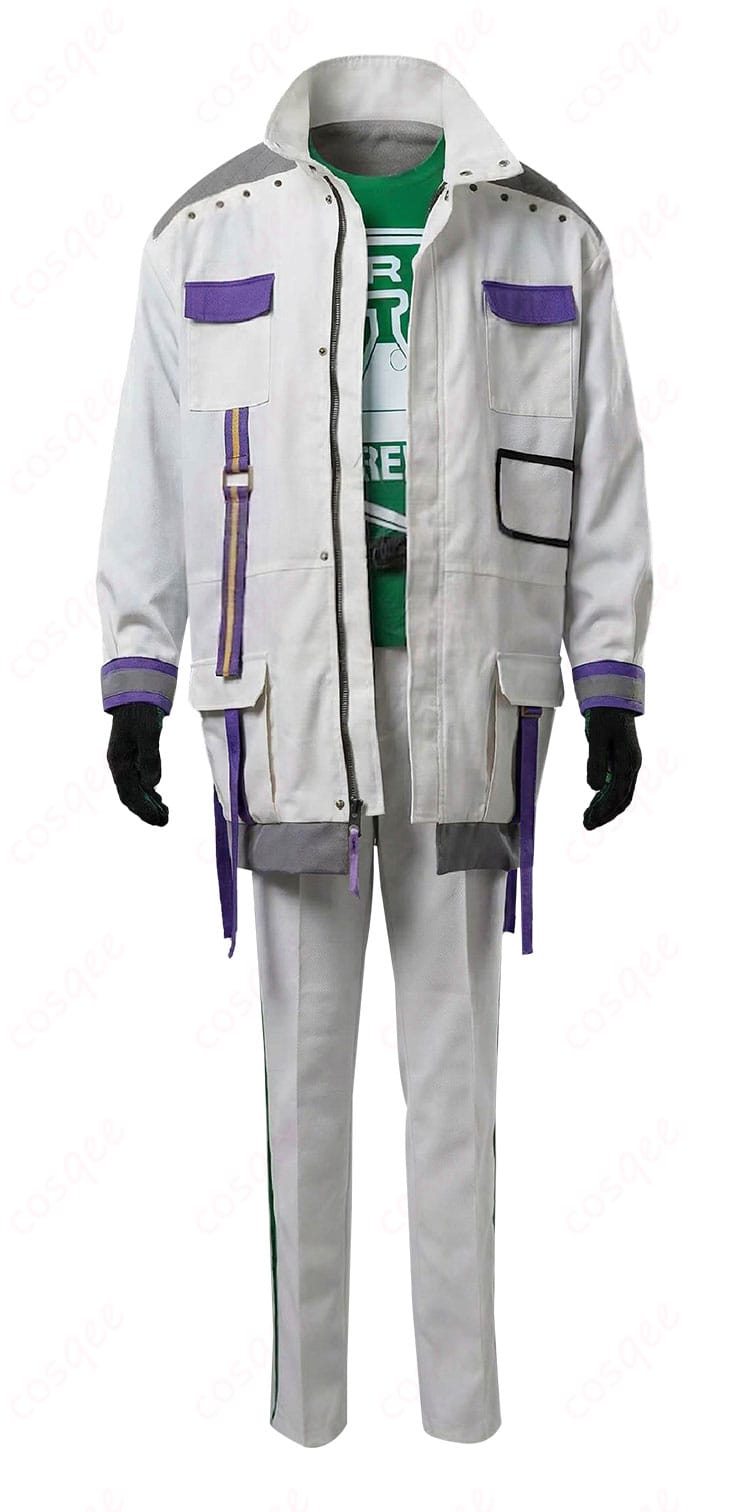 クラブ・ウェアの装飾を含む上半身正面ディテール(襟元・ベルト)